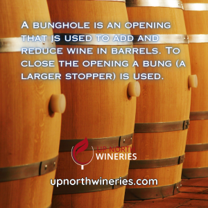 Learn about the bunghole in wine barrels and its critical role in filling, tasting, and preserving wine during aging.