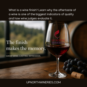 What is a wine finish? Learn why the aftertaste of a wine is one of the biggest indicators of quality and how wine judges evaluate it.