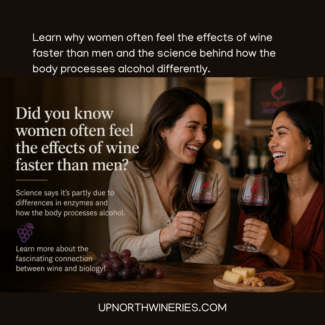 Learn why women often feel the effects of wine faster than men and the science behind how the body processes alcohol differently.